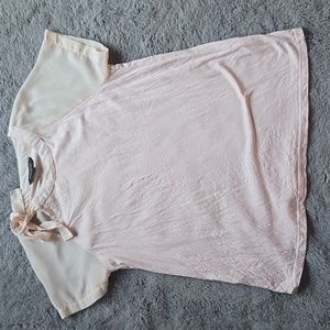 Banana Republic, Blush chiffon sleeve tee size S
